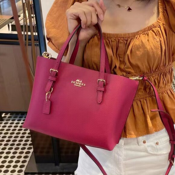 NWT Coach C4084 Mollie Tote 25 Crossbody Leather Handbag $328 - Picture 5 of 6